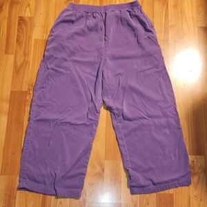 Tianello Purple Capri Sweatpants